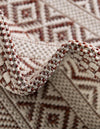 Patio Stripe Harmony Collection Area Rug -  Boardwalk (Red) Octagon Red  lifestyle 9