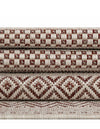 Patio Stripe Harmony Collection Area Rug -  Boardwalk (Red) Octagon Red  lifestyle 21