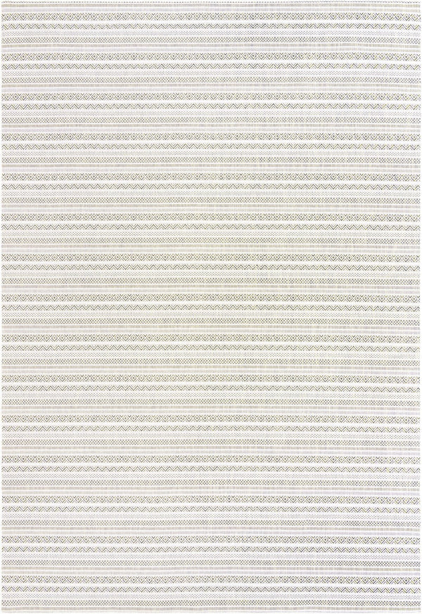 Patio Stripe Harmony Collection Area Rug -  Boardwalk (Green) Rectangle Green Main