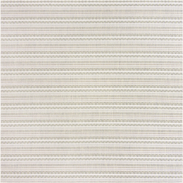 Patio Stripe Harmony Collection Area Rug -  Boardwalk (Green) Square Green Main