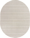 Patio Stripe Harmony Collection Area Rug -  Boardwalk (Green) Oval Green Main