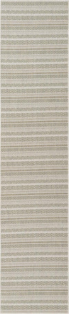 Patio Stripe Harmony Collection Area Rug -  Boardwalk (Green) Runner Green Main