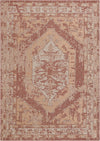 Patio Heritage Collection Area Rug -  Augusta (Rust Red) Rectangle Rust Red  lifestyle 2