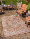 Patio Heritage Collection Area Rug -  Augusta (Rust Red) Rectangle Rust Red  lifestyle 3