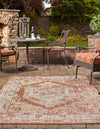 Patio Heritage Collection Area Rug -  Augusta (Rust Red) Rectangle Rust Red  lifestyle 4