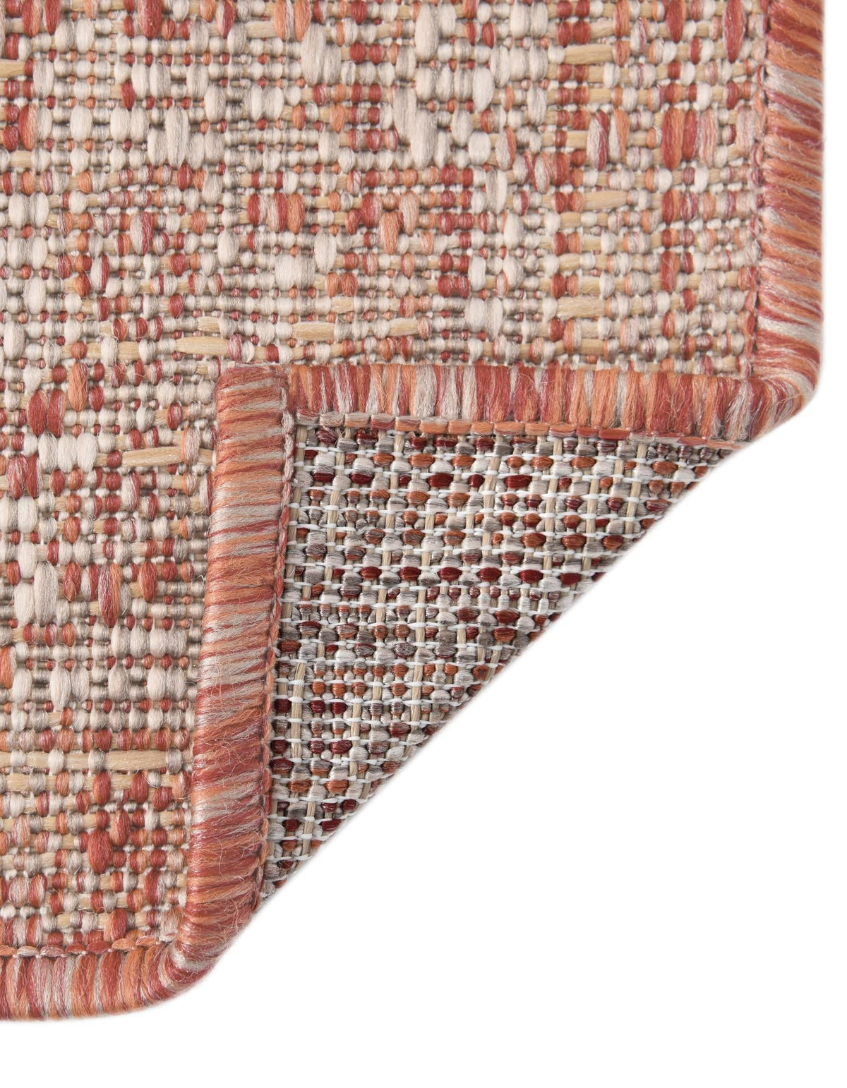Patio Heritage Collection Area Rug -  Augusta (Rust Red) Runner Rust Red  lifestyle 114