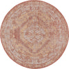 Patio Heritage Collection Area Rug -  Augusta (Rust Red) Round Rust Red  lifestyle 26