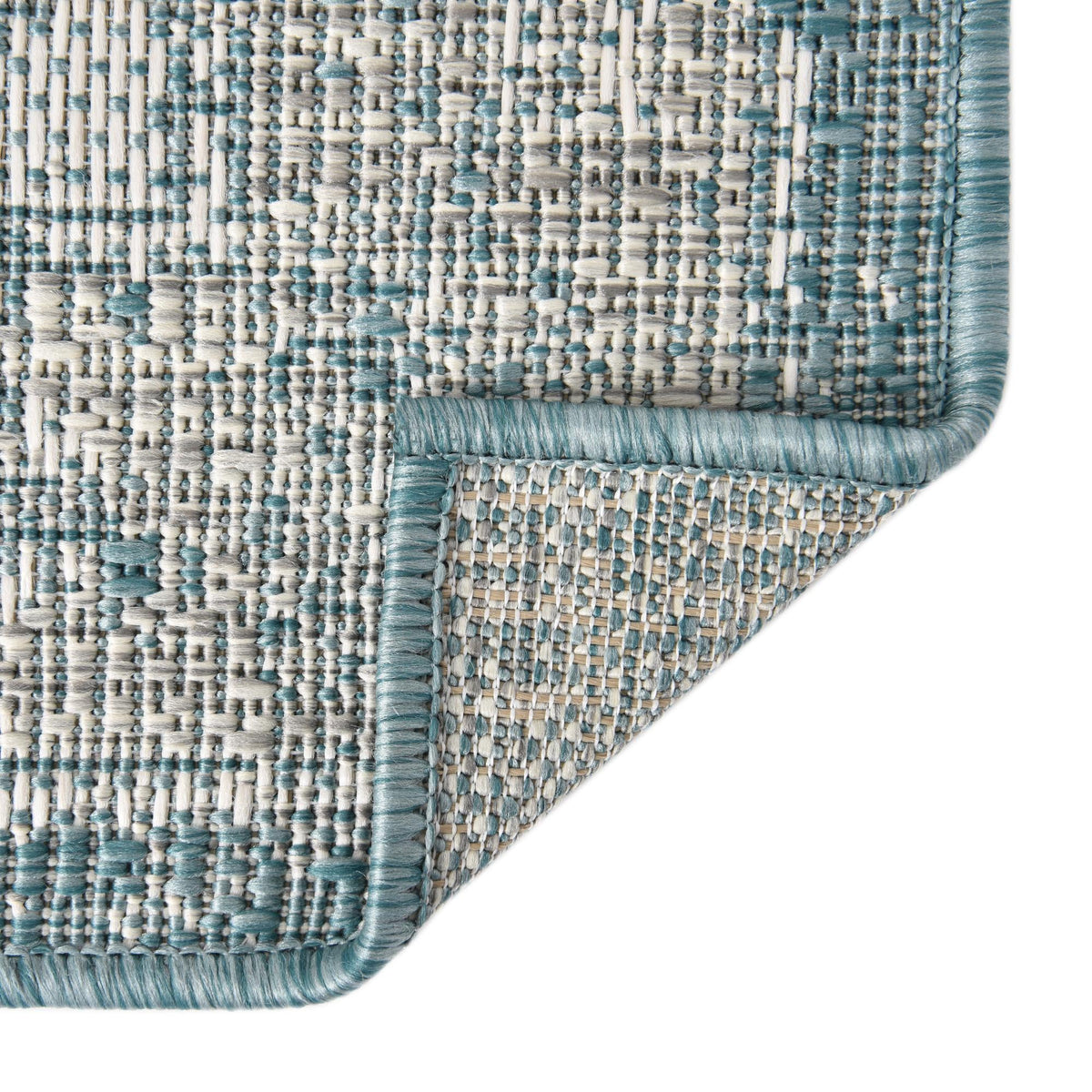 Patio Heritage Collection Area Rug -  Augusta (Aqua) Rectangle Aqua  lifestyle 8