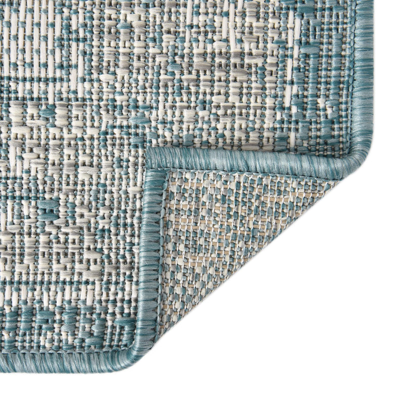 Patio Heritage Collection Area Rug -  Augusta (Aqua) Rectangle Aqua  lifestyle 8