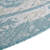 Patio Heritage Collection Area Rug -  Augusta (Aqua) Round Aqua  lifestyle 19