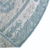 Patio Heritage Collection Area Rug -  Augusta (Aqua) Round Aqua  lifestyle 20
