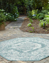 Patio Heritage Collection Area Rug -  Augusta (Aqua) Octagon Aqua  lifestyle 17