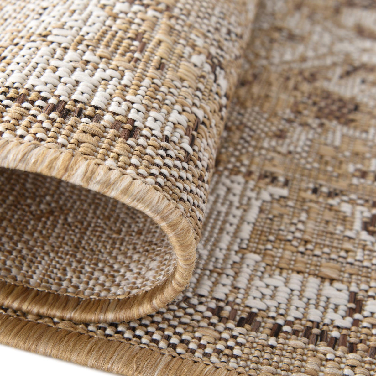 Patio Heritage Collection Area Rug -  Augusta (Natural) Rectangle Natural  lifestyle 5