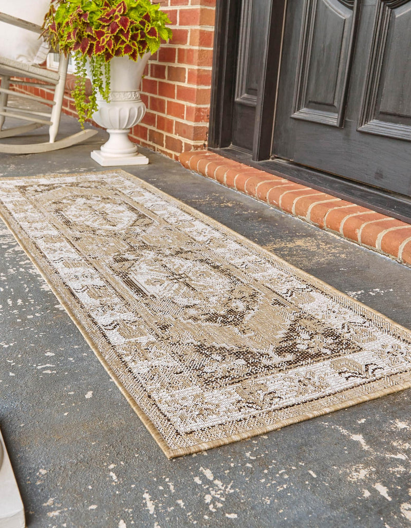 Patio Heritage Collection Area Rug -  Augusta (Natural) Runner Natural  lifestyle 19
