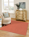 Everyday Elegance Collection Area Rug - Serenity (Terracotta) Square Terracotta  lifestyle 18