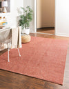 Everyday Elegance Collection Area Rug - Serenity (Rust Red) Rectangle Rust Red  lifestyle 2