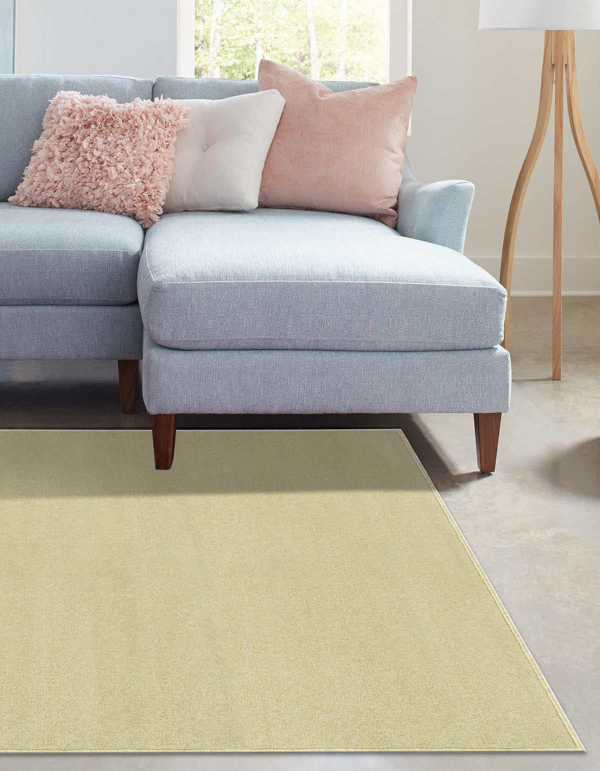 Everyday Elegance Collection Area Rug - Serenity (Pastel Green) Rectangle Pastel Green  lifestyle 3