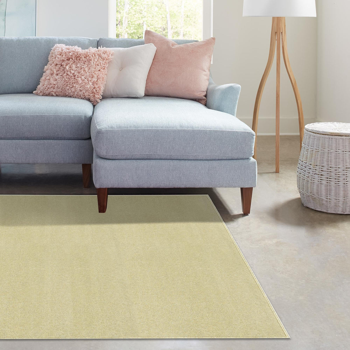 Everyday Elegance Collection Area Rug - Serenity (Pastel Green) Rectangle Pastel Green  lifestyle 15