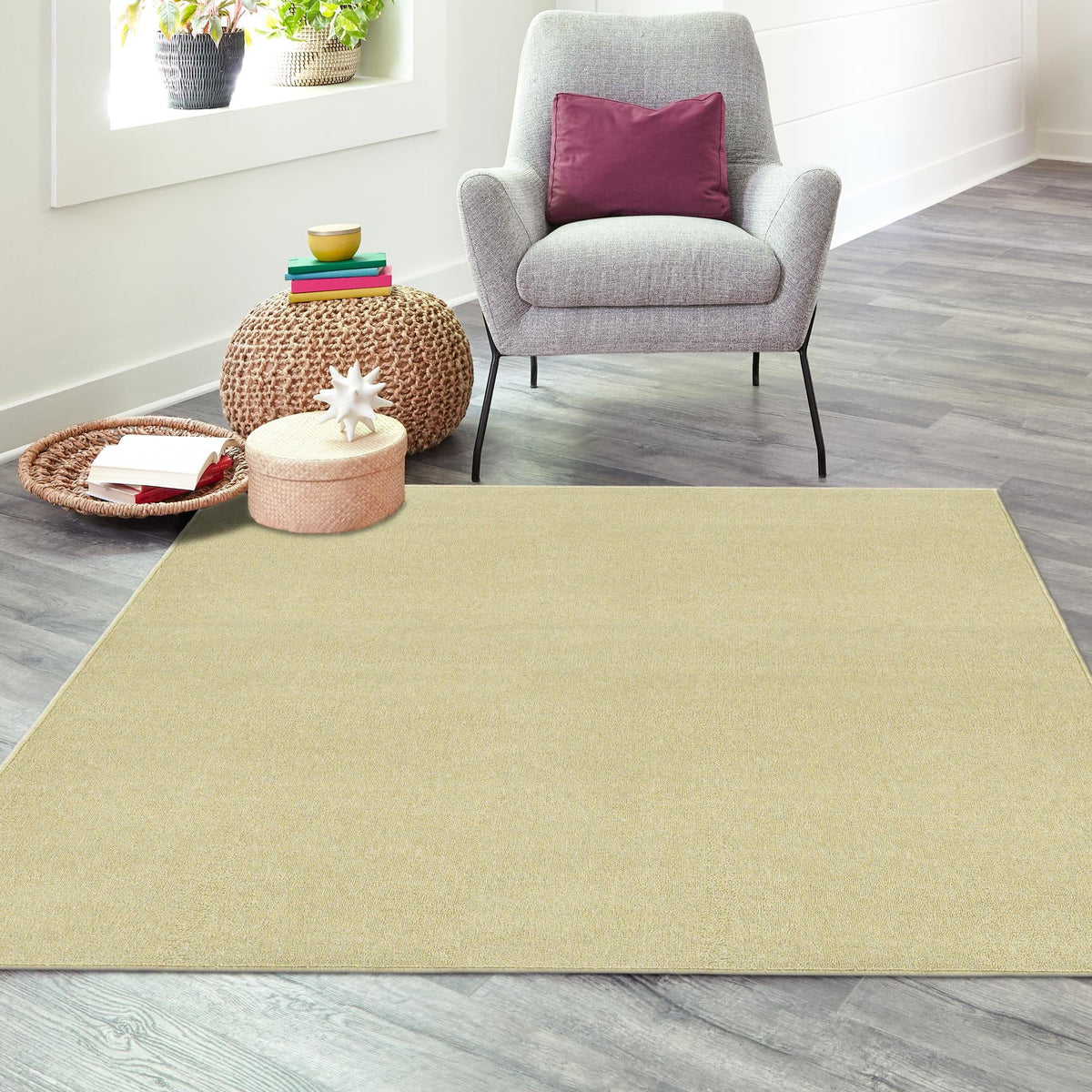 Everyday Elegance Collection Area Rug - Serenity (Pastel Green) Square Pastel Green  lifestyle 44