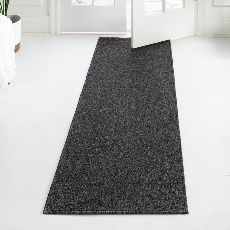 Everyday Elegance Collection Area Rug - Serenity (Charcoal) Runner Charcoal  lifestyle 41