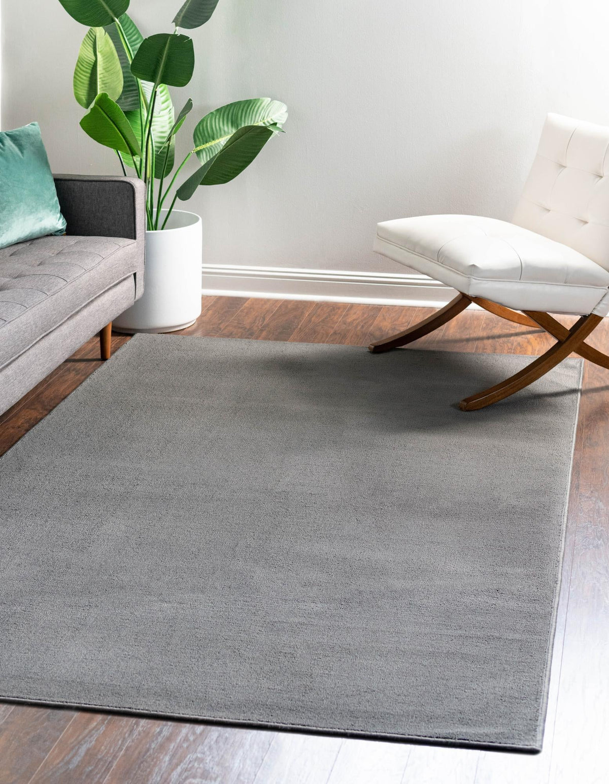 Everyday Elegance Collection Area Rug - Serenity (Pewter Gray) Rectangle Pewter Gray  lifestyle 2