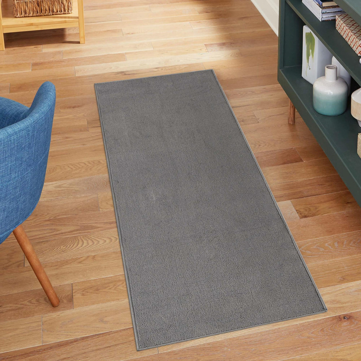 Everyday Elegance Collection Area Rug - Serenity (Pewter Gray) Runner Pewter Gray  lifestyle 41