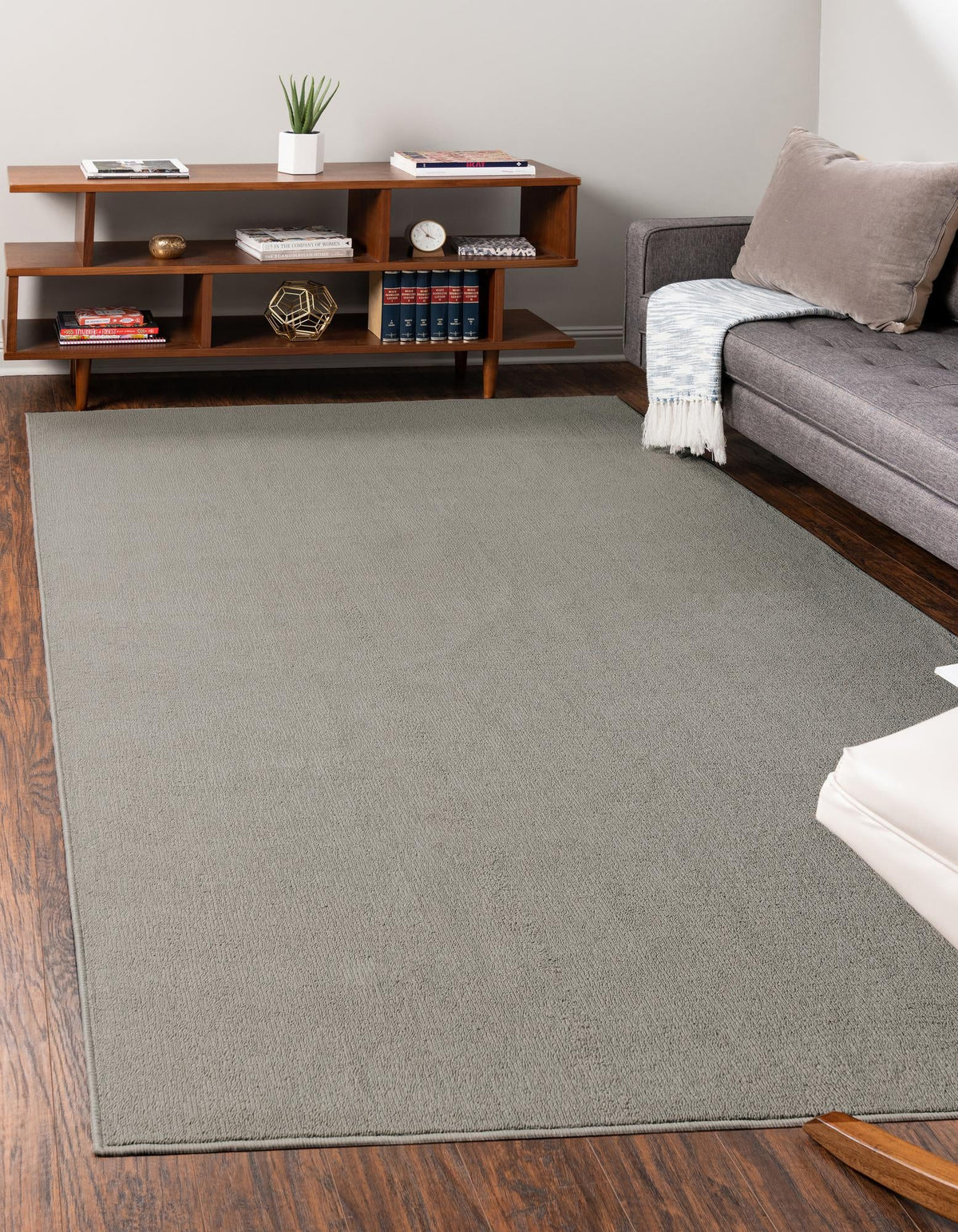 Everyday Elegance Collection Area Rug - Serenity (Light Gray) Rectangle Light Gray  lifestyle 2