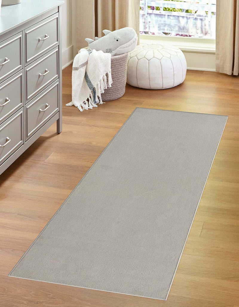 Everyday Elegance Collection Area Rug - Serenity (Light Gray) Runner Light Gray  lifestyle 15