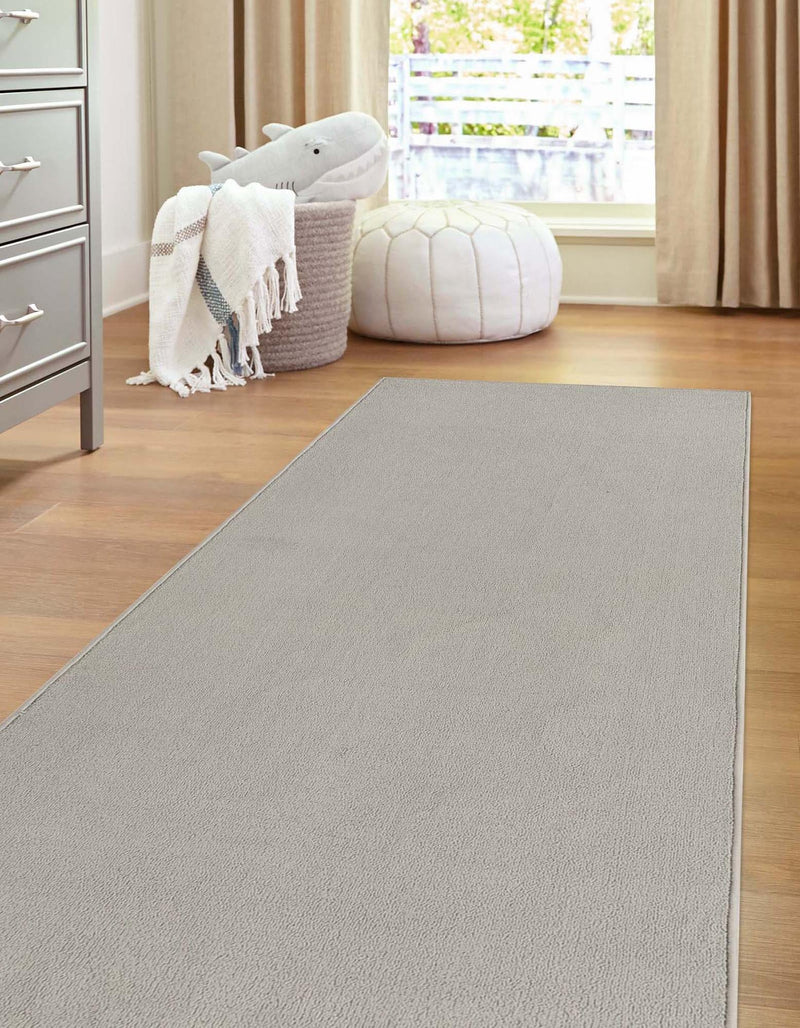 Everyday Elegance Collection Area Rug - Serenity (Light Gray) Runner Light Gray  lifestyle 16