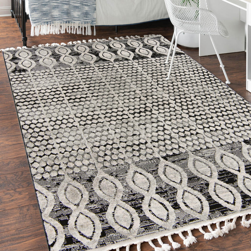 Navajo Sands Collection Area Rug - Anasazi Rectangle Charcoal  lifestyle 40