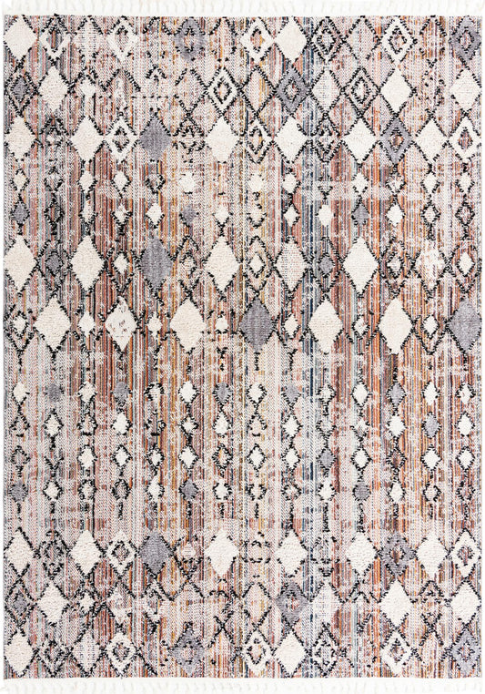 Navajo Sands Collection Area Rug -  Hovenweep Rectangle Rust Multi  lifestyle 2
