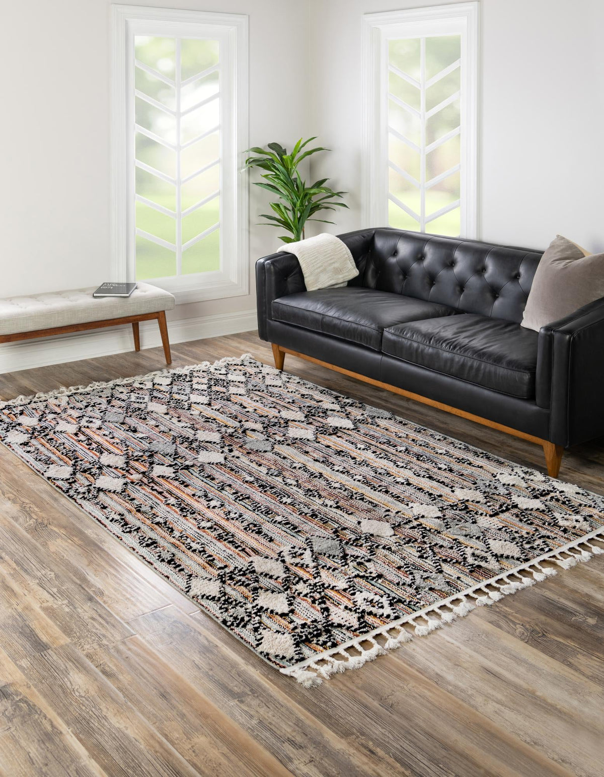 Navajo Sands Collection Area Rug -  Hovenweep Rectangle Rust Multi  lifestyle 8