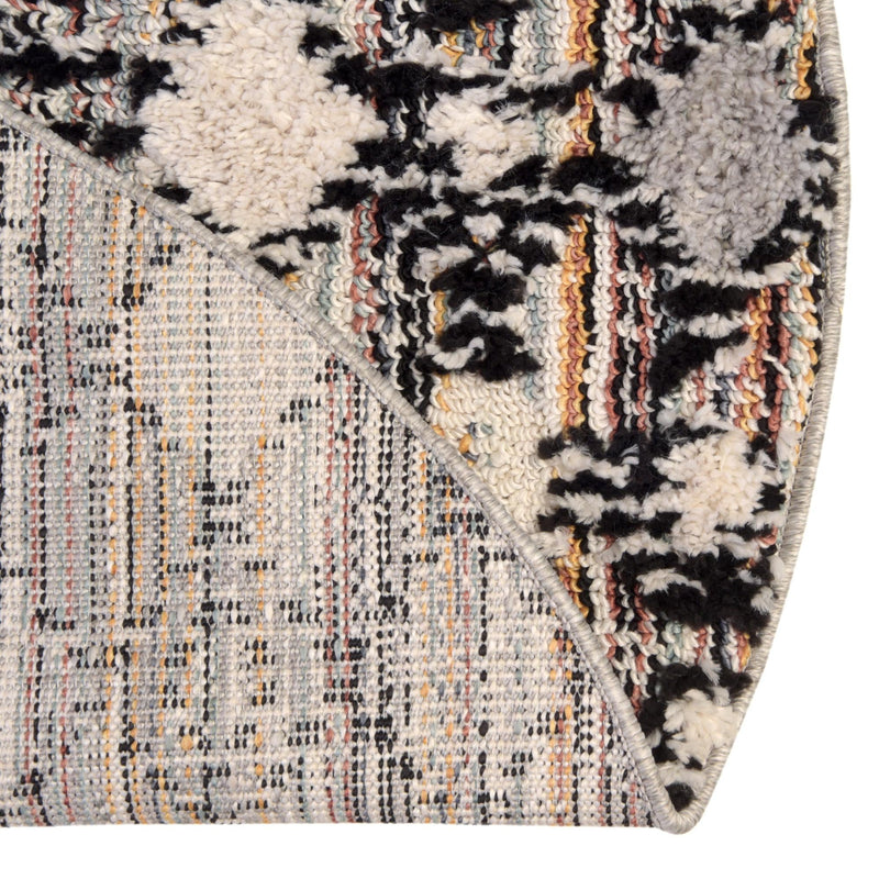 Navajo Sands Collection Area Rug -  Hovenweep Round Rust Multi  lifestyle 93