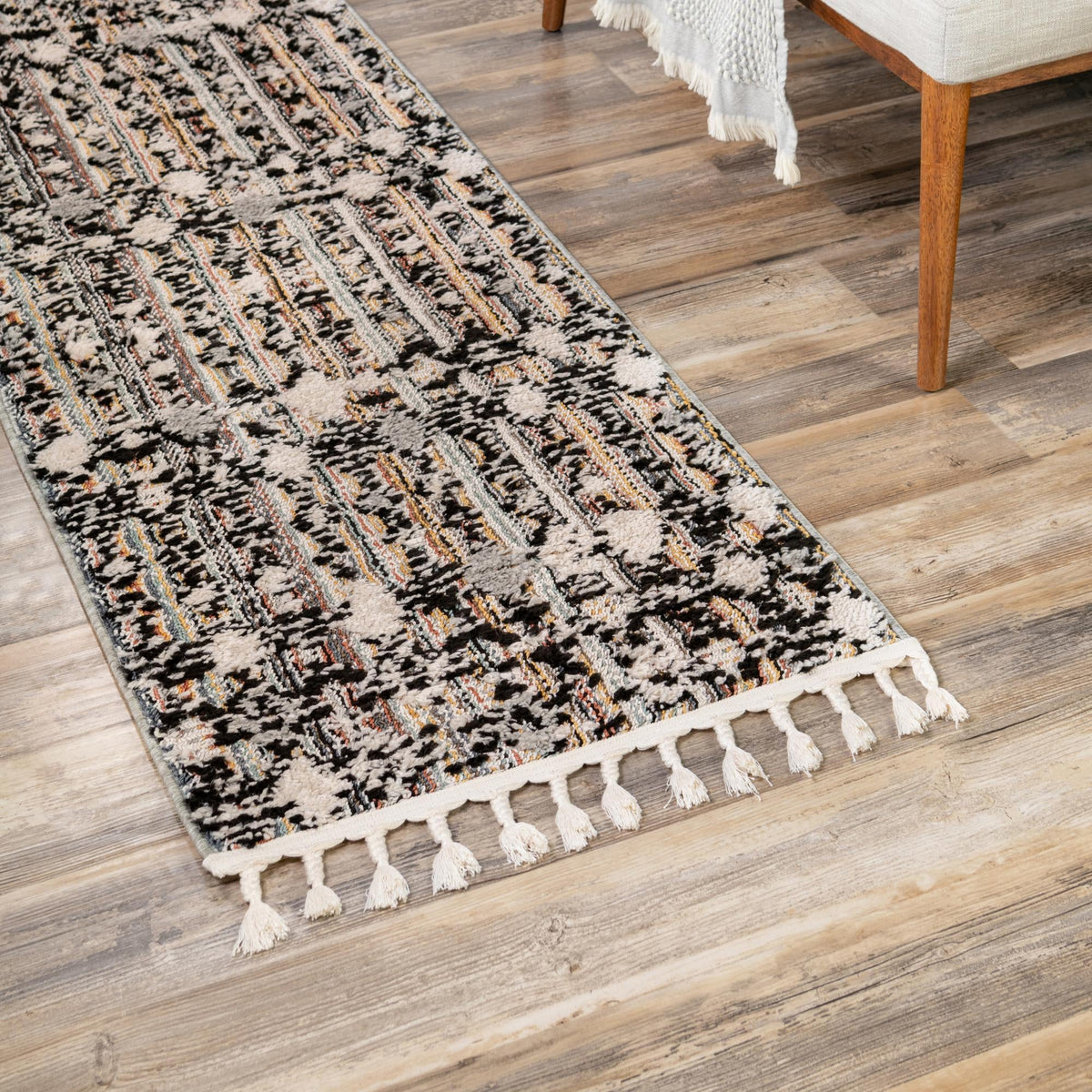 Navajo Sands Collection Area Rug -  Hovenweep Runner Rust Multi  lifestyle 118