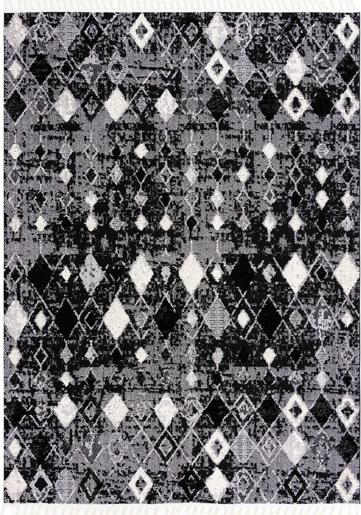 Navajo Sands Collection Area Rug -  Hovenweep Rectangle Fossil Gray Main