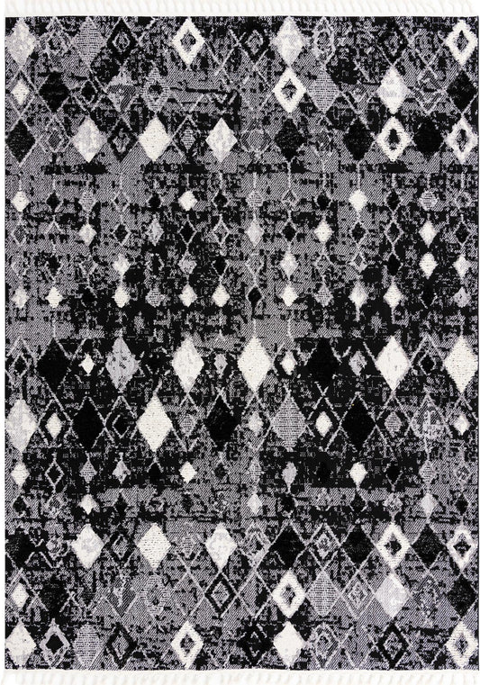 Navajo Sands Collection Area Rug -  Hovenweep Rectangle Fossil Gray Main