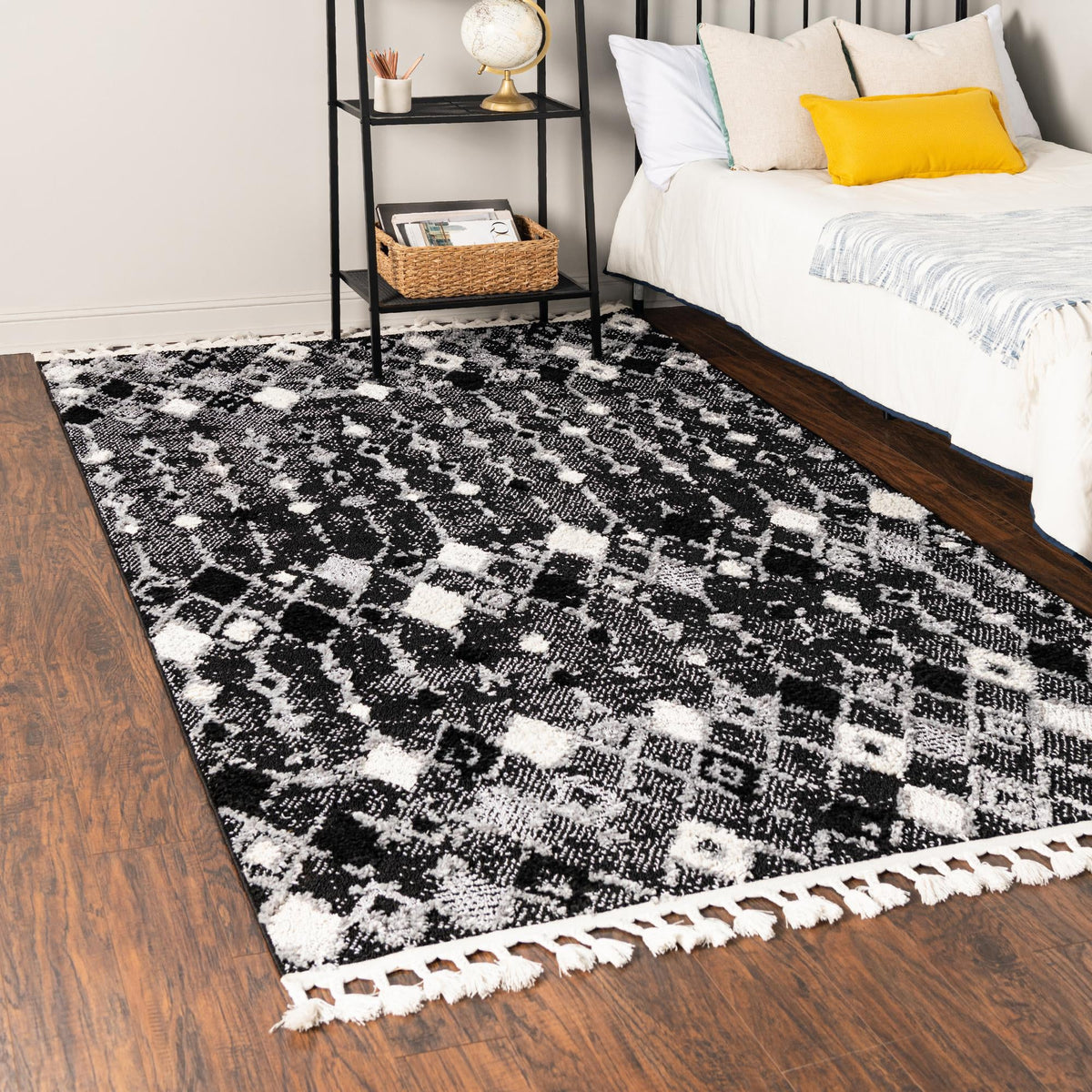 Navajo Sands Collection Area Rug -  Hovenweep Rectangle Fossil Gray  lifestyle 15