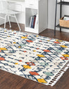 Navajo Sands Collection Area Rug -  Hovenweep Rectangle Multi  lifestyle 10