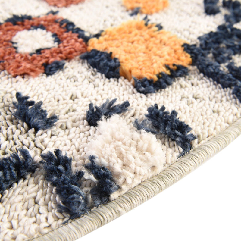 Navajo Sands Collection Area Rug -  Hovenweep Round Multi  lifestyle 89