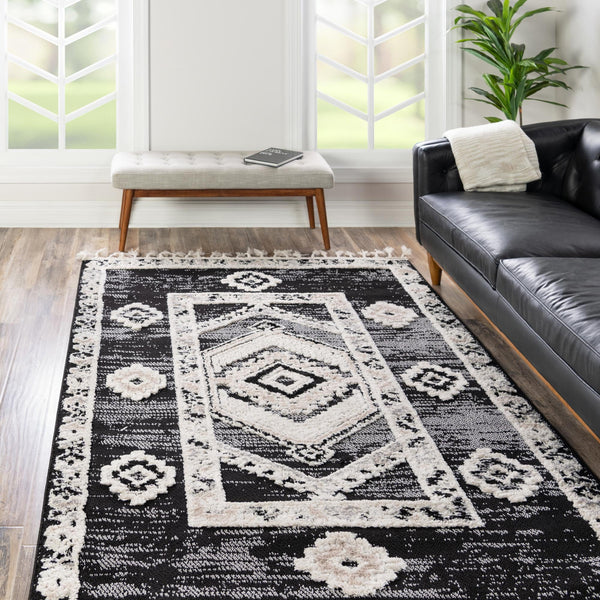 Navajo Sands Collection Area Rug -  MesaVerde Rectangle Fossil Gray  lifestyle 32