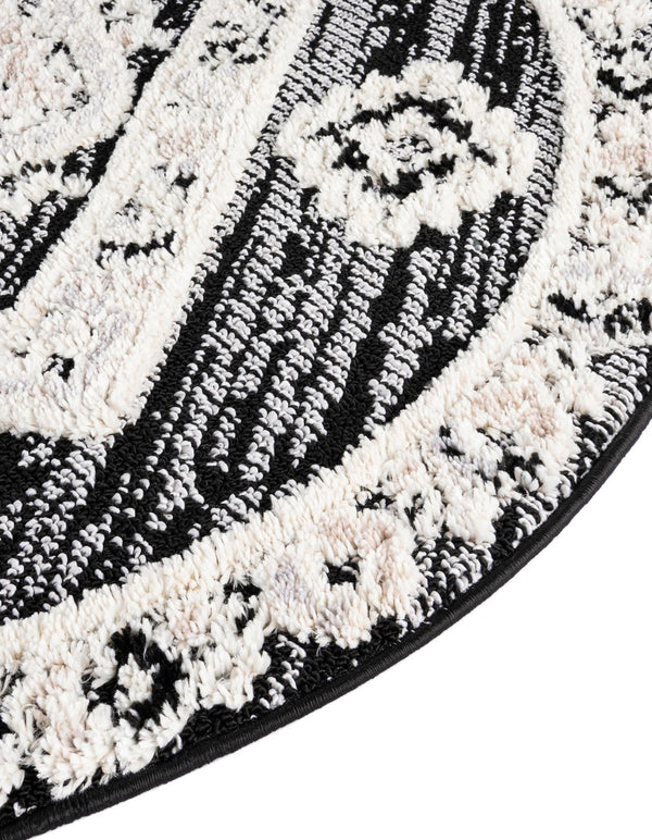 Navajo Sands Collection Area Rug -  MesaVerde Round Fossil Gray  lifestyle 47