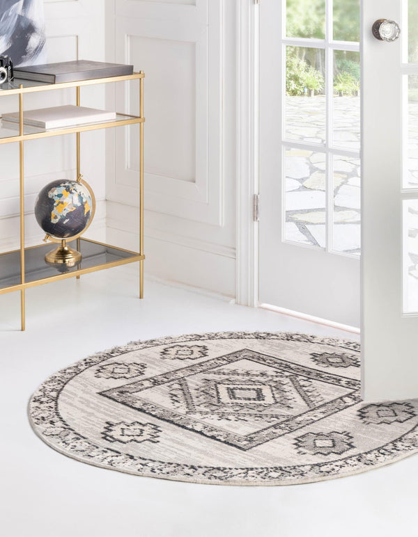 Navajo Sands Collection Area Rug -  MesaVerde Round Sand  lifestyle 41