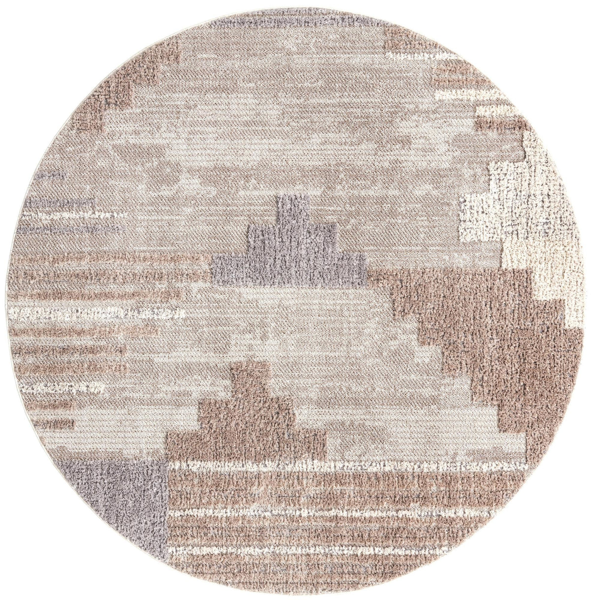 Navajo Sands Collection Area Rug -  Chaco Round Sand  lifestyle 51