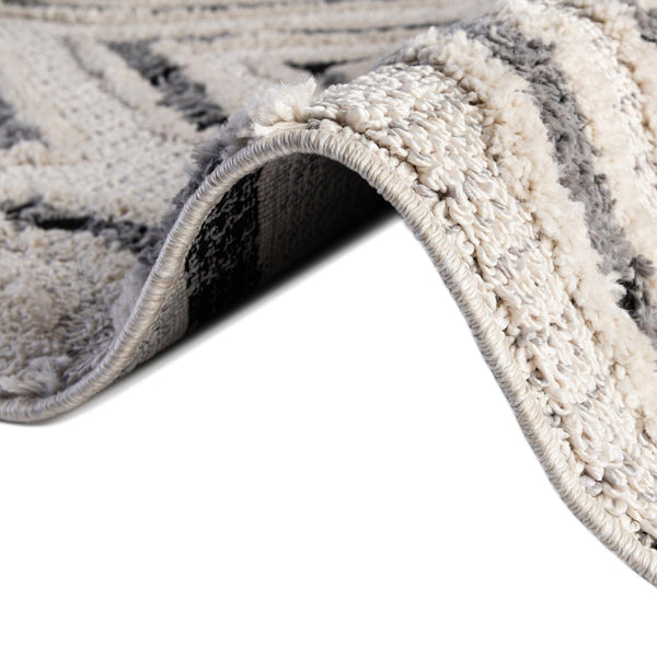 Navajo Sands Collection Area Rug -  CanyonDeChelly Rectangle Black and White  lifestyle 27