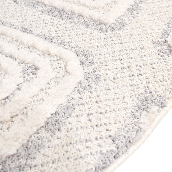 Navajo Sands Collection Area Rug -  CanyonDeChelly Round Ivory  lifestyle 59