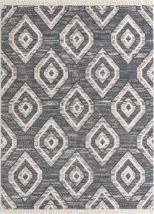 Navajo Sands Collection Area Rug -  CanyonDeChelly Rectangle Blue Gray Main