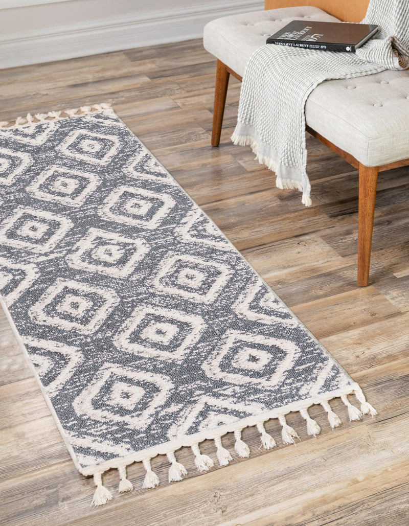 Navajo Sands Collection Area Rug -  CanyonDeChelly Runner Blue Gray  lifestyle 34