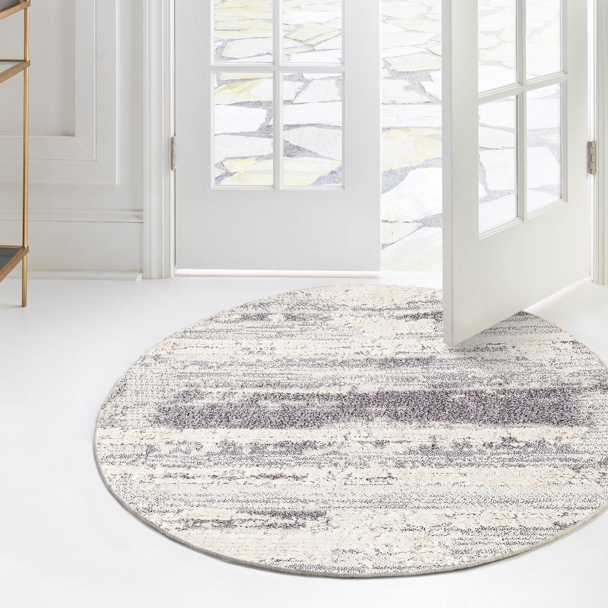 Navajo Sands Collection Area Rug -  MonumentValley Round Sand  lifestyle 47