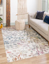 Meadow Breeze Collection Area Rug -  Sunbeam Rectangle Ivory  lifestyle 4