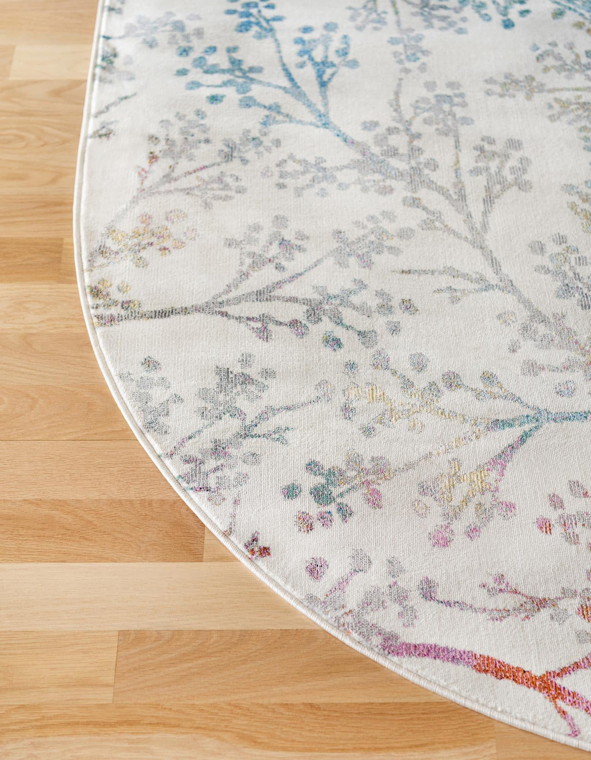 Meadow Breeze Collection Area Rug -  Sunbeam Oval Ivory  lifestyle 48